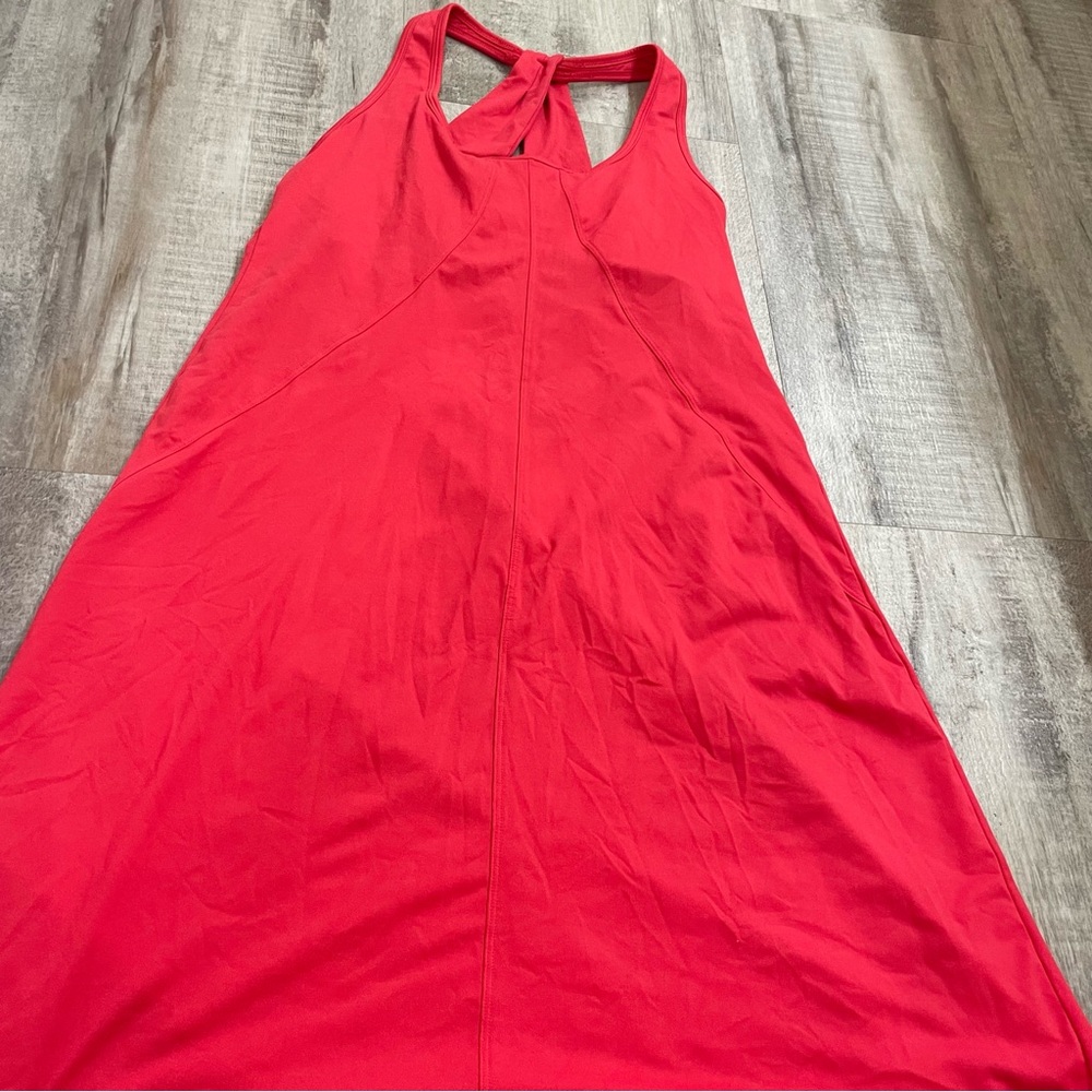 Lole Women’s Pink Sunseta Dress Compari Pink Athletic Stretchy Comfy Summer L